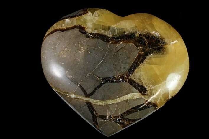 Polished Septarian Heart - Madagascar #156659